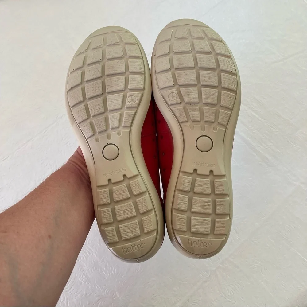 Hotter Comfort Concepts Livvy Red Leather Walking Shoe